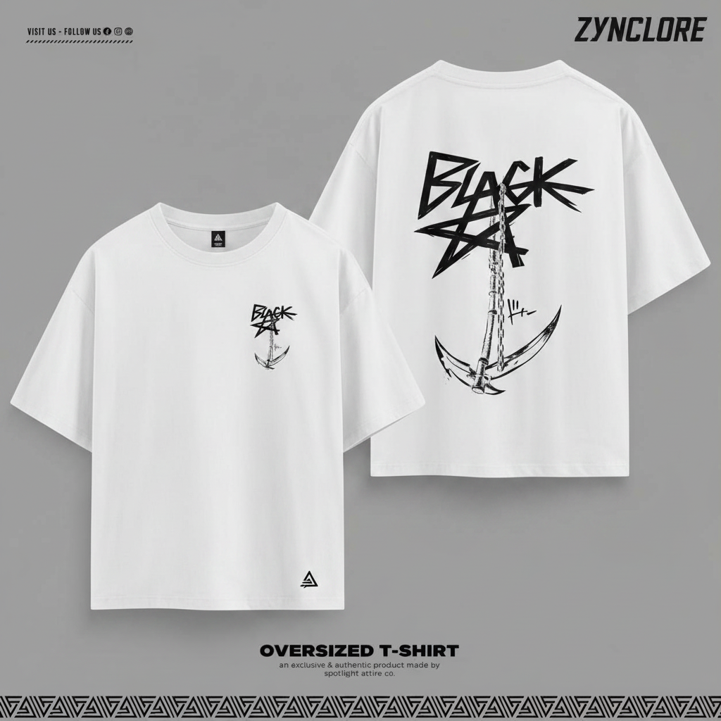 Black Anchor Street Tee
