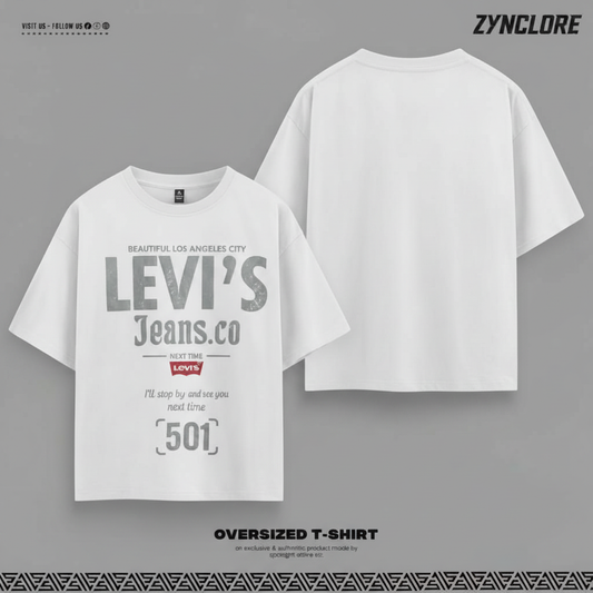 Levi's Los Angeles Graphic White T-Shirt – 501 Edition